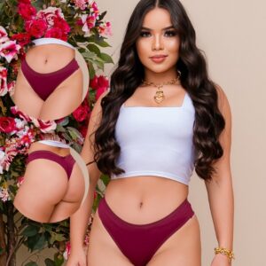 Calcinha Fio Duplo Poliamida Lisa